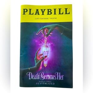 Death Becomes Her Broadway Playbill April 2025 Megan Hilty Michelle Williams NEW